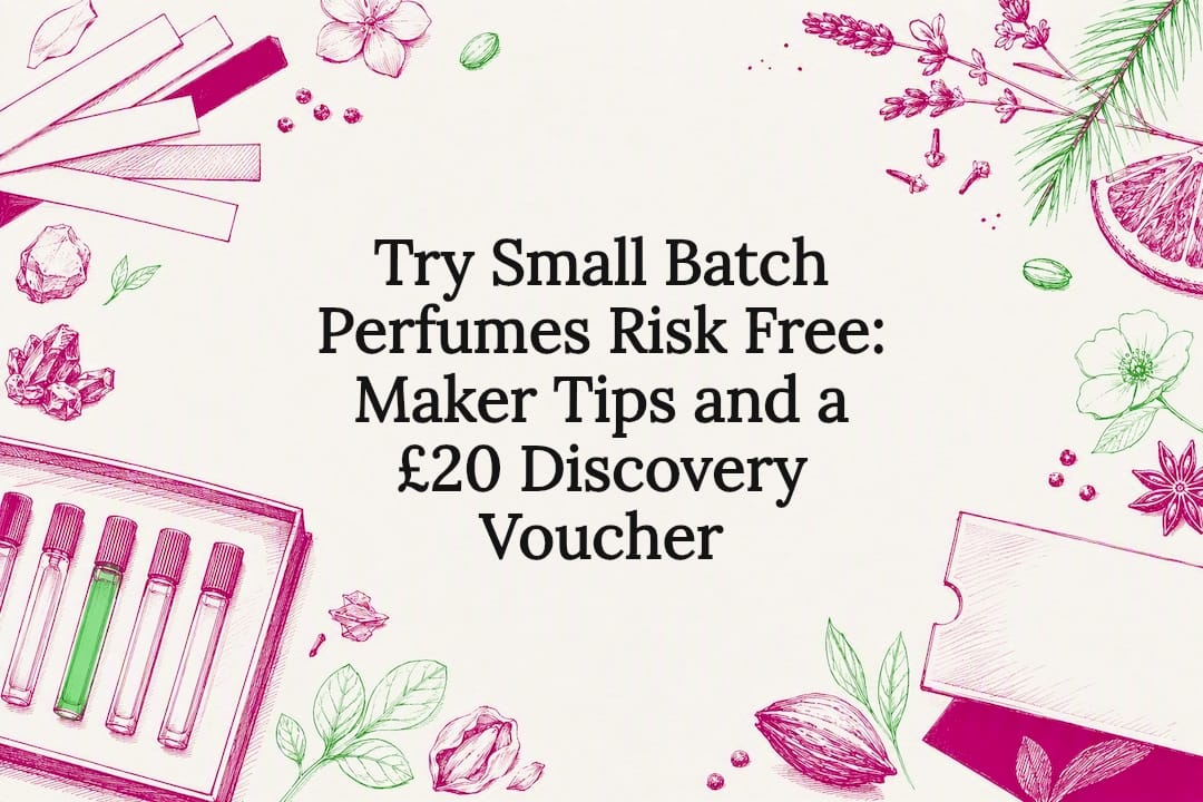 Small-batch perfume discovery title card
