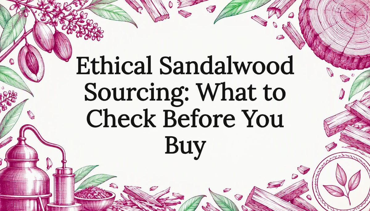 Sandalwood sourcing title card illustration
