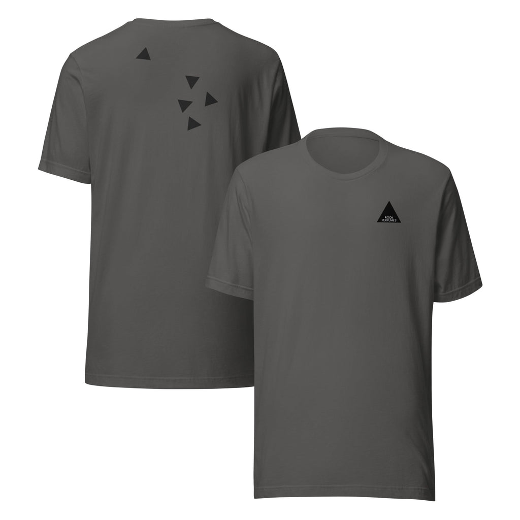 Unisex brown suede t-shirt by Rook Perfumes with a soft texture and stylish fit, displayed on a plain background.