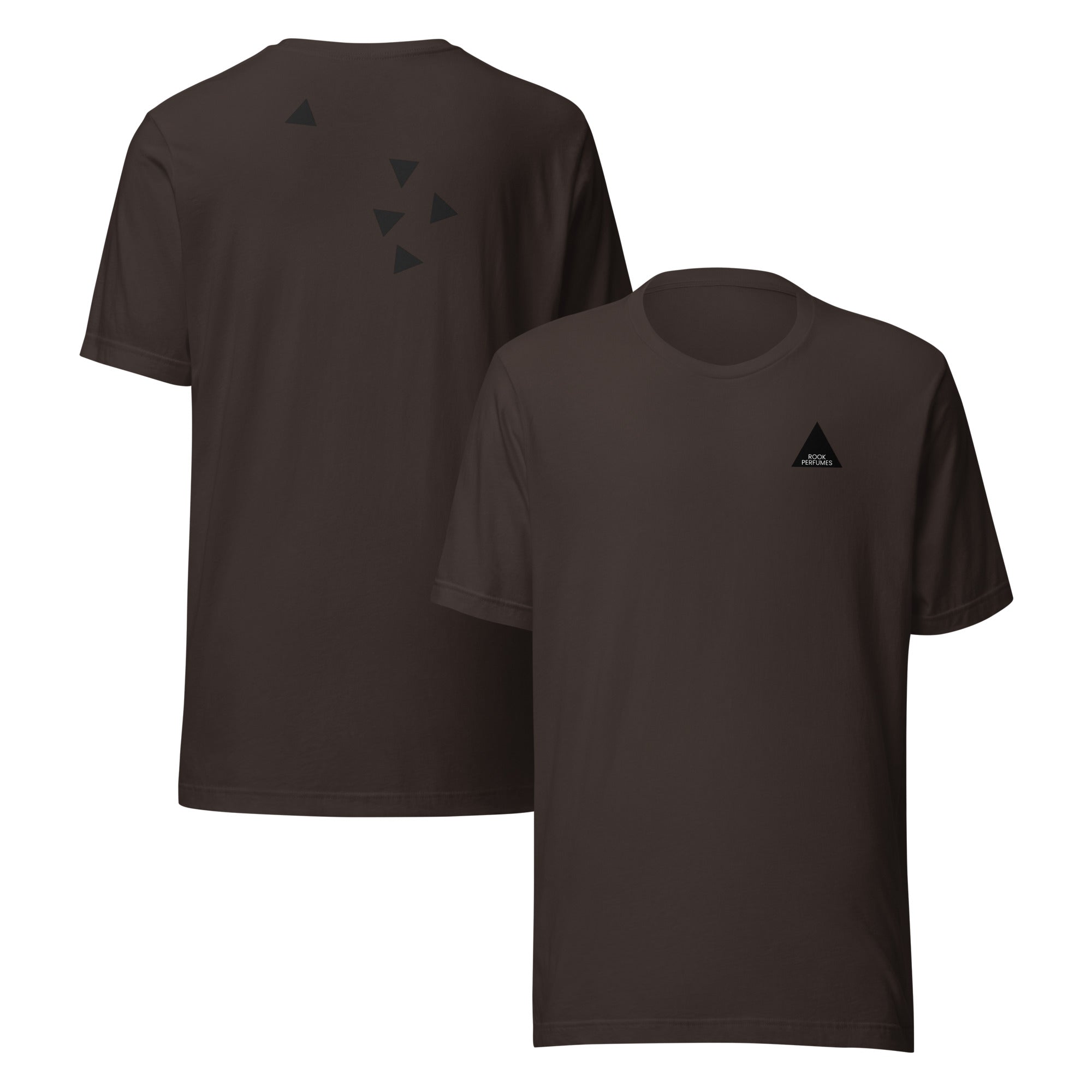Suede unisex t-shirt by Rook Perfumes London, featuring a soft texture and stylish fit for casual wear.