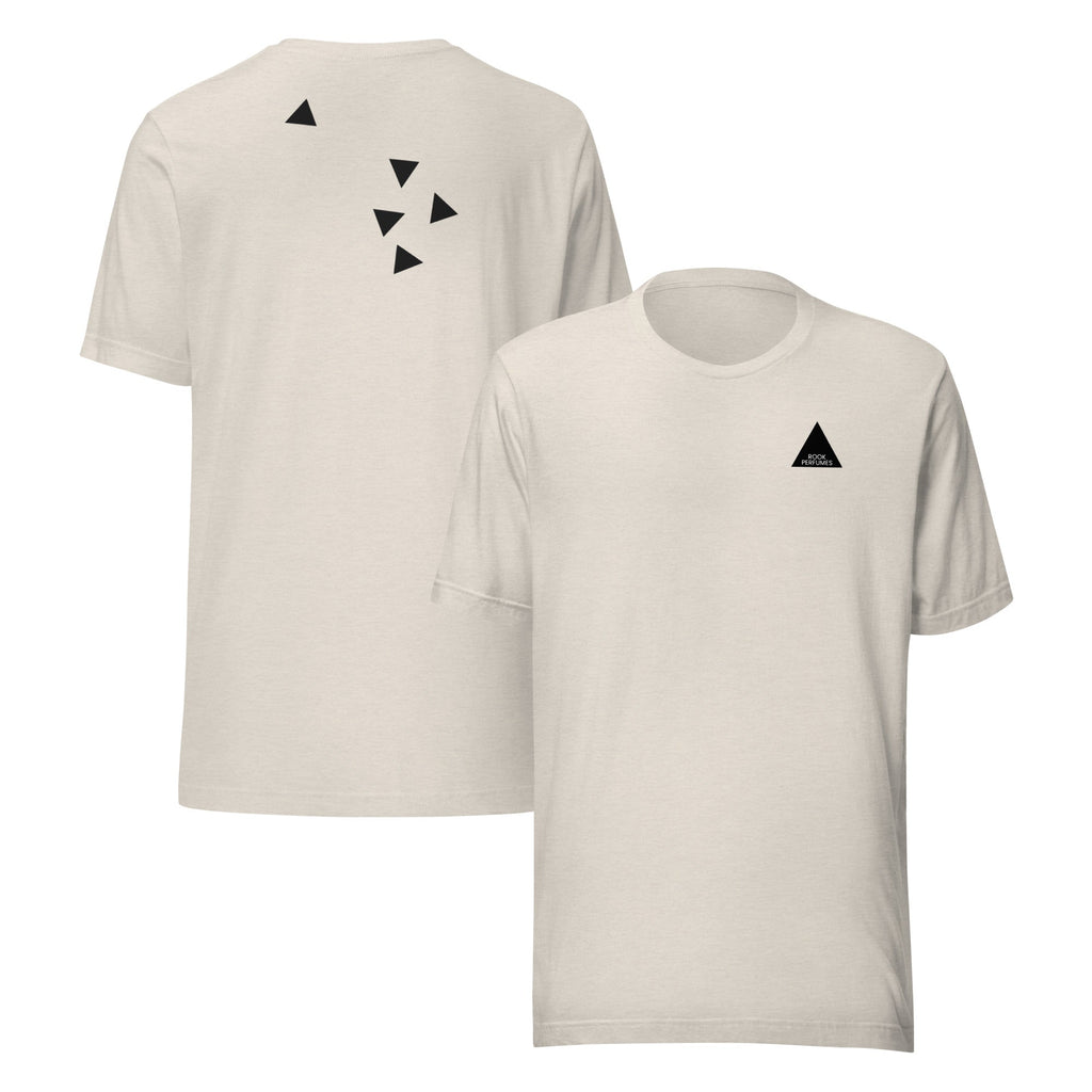 Brown suede unisex T-shirt by Rook Perfumes, featuring soft suede fabric and a relaxed fit, stylish and comfortable for everyday wear.