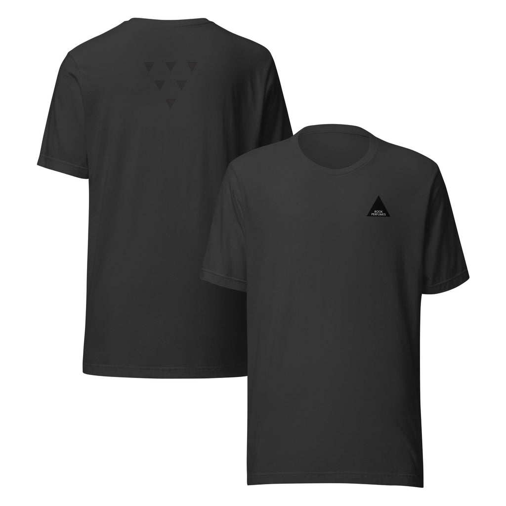 Dark grey unisex t-shirt featuring a Thurible design from Rook Perfumes, showcasing a stylish and modern fragrance-inspired graphic.