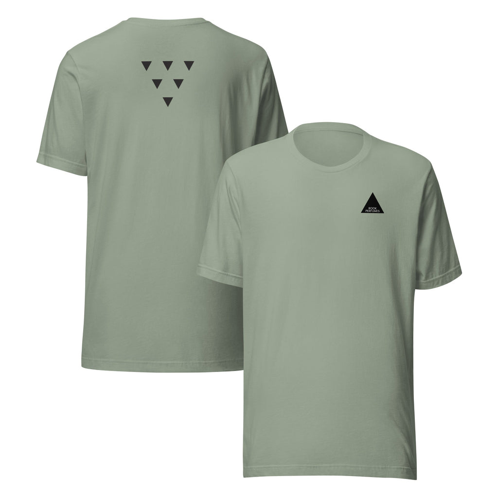 Dark grey unisex T-shirt featuring a Thurible design, from Rook Perfumes, with a modern, stylish look.
