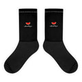 Unisex watermelon socks by Rook Perfumes featuring bright green and pink watermelon pattern on soft fabric.