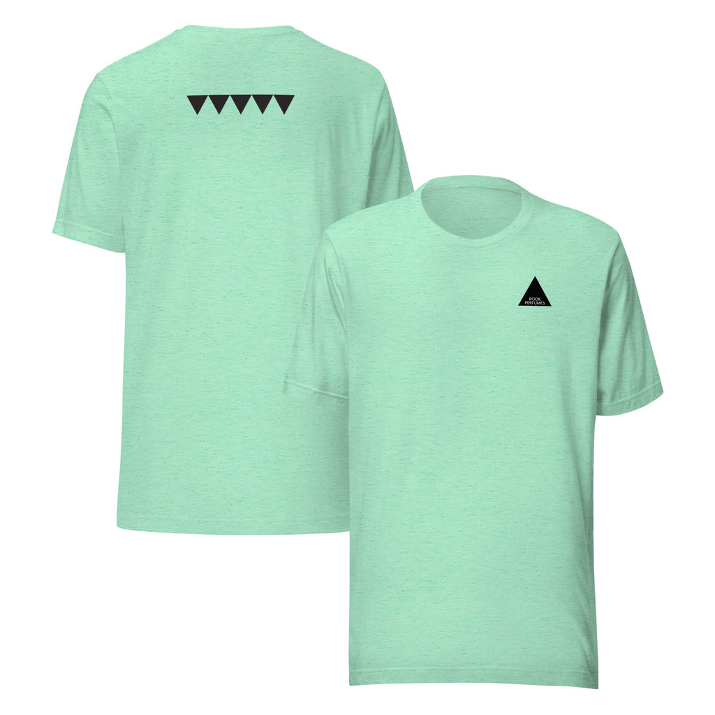 Unisex Heather Grass Green T-shirt featuring UnderGrowth design by Rook Perfumes, casual fit and soft fabric.